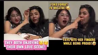 Faye and Yoko's reaction to their love scene!😏🥵 