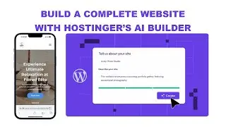 Build a Complete Website Fast Using Hostinger’s AI Builder | Step-by-Step Guide