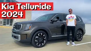 Kia Telluride 2024 — семейный автомобиль из будущего. Как американцы паркуют свои большие тачки.