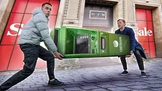 УКРАЛИ БАНКОМАТ из ТОРГОВОГО ЦЕНТРА!!! Реально разбогатели