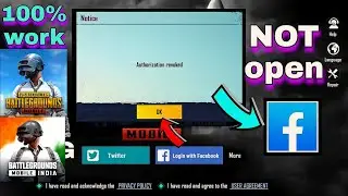 AUTHORIZATION REVOKE PROBLEM FIX HOW TO FIX FACEBOOK LOGIN PROBLEM PUBG MOBILE