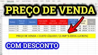 COMO CALCULAR O PREÇO DE VENDA COM DESCONTO! FÁCIL e RÁPIDO