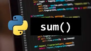 HOW TO USE SUM() FUNCTION FOR BEGINNERS IN PYTHON 💻