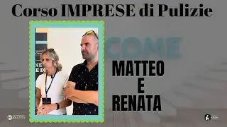Corso Impresa di Pulizie: Matteo Mirimin e Renata Vicentini addetti alle pulizie