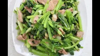 my personal recipe: Pork Stir Fry Chinese Celeries