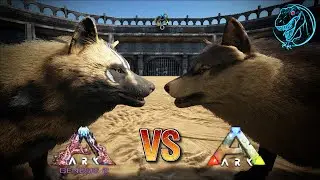 R-Direwolf vs. Direwolf | ARK Dino Short Fight 🦎 