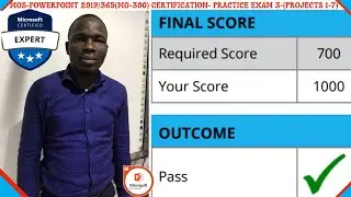 MOS PowerPoint 365 & 2019 Practice Exam 3 | Final Prep for MO-300 Certification Success!