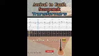 Transformers-Arrival to Earth Scorponok [ Guitar Fingerstyle Tabs | Shorts ]