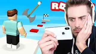 Trying Roblox on MOBILE for the FIRST TIME!