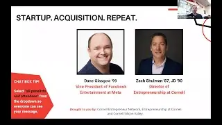 Startup. Acquisition. Repeat. featuring Dane Glasgow '99