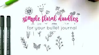 Simple Floral Doodles to Add to Your Bullet Journal