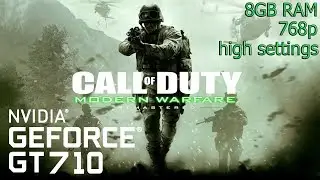 Call Of Duty Modern Warfare Remastered - GT 710 - i3 3220 - 8GB RAM - 768p