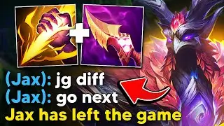 My Jax flames me and rage quits for picking Azir Jungle...so I carried them 4v5