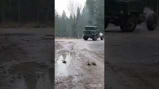 газ 66 пятаки на асфальте. 