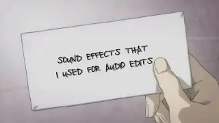 SOUND EFFECTS FOR AUDIO EDITS/EDIT AUDIOS PART 1 (UPDATED 2025)