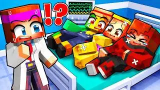 Anna becomes a doctor and saves her friends in Minecraft!