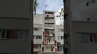 Рабочий процесс создания мурала                  #art #mural #streetart #graffiti