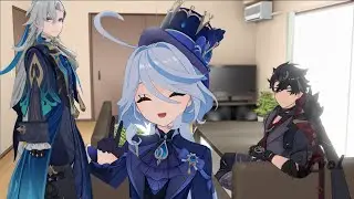 Furina Pranks Wriothesley And Neuvillette  !!!
