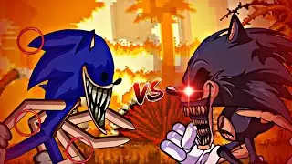 FNF Sonic.omt Vs Lord X (DC2 Animation)