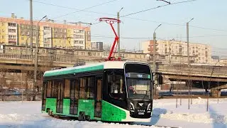 Поездка на трамвае 71-628-01 (борт 0060) (2022 г.в) маршрут 3 Г. Челябинск