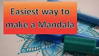 DIY- How to make the most simple mandala? Step by step procedure💖