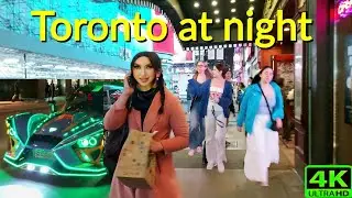 【4K】TORONTO 22 C NOVEMBER TEMPERATURE RECORDED! | TORONTO NIGHT WALK