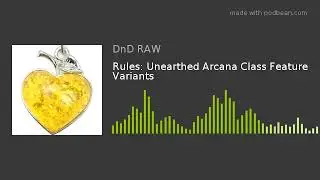 Rules: Unearthed Arcana Class Feature Variants