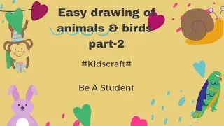 EASY DRAWING OF ANIMALS & BIRDS PART-2