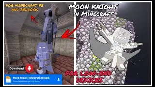 Moon knight Mod in Minecraft pe bedrock | Moon knight addon Mcpe #minecraft #mcpe #moonknight #addon