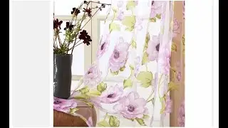 Шторы Topfinel розовые с цветочным рисунком для гостиной, спальни