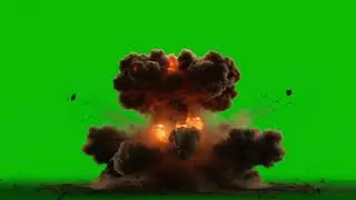 Realistic Explosion FX for Editing | Free Green Screen Video