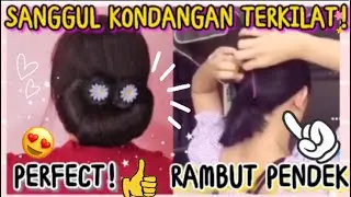 🦋CARA SANGGUL KONDANGAN UNTUK RAMBUT PENDEK!