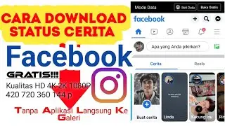 Cara download story facebook dan instagram