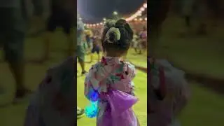 盆踊りでパプリカみんなで踊る