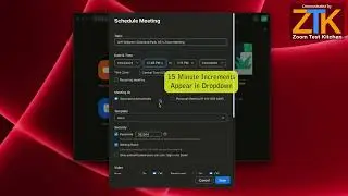 How to Schedule a New Zoom Meeting with Exact Times
