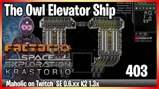 ⚙️Factorio ➡️ The Owl 12 Train spaceship ✅  Space exploration & K2 🏭⚙️| Gameplay