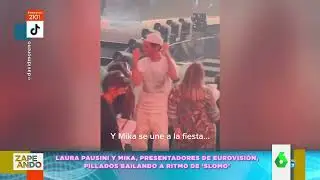 2022.05.13　Laura Pausini y Mika con la actuación de Chanel en los ensayos de  #Eurovision2022