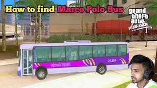 How to find Marcopolo Bus in vice city game | Gameplay Video | Techno Funny