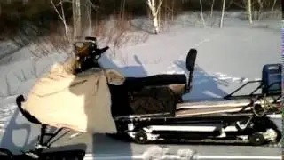 Испытание снегохода Cronus TT201P в мороз -28.