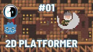 GODOT Engine  TUTORIAL Part #01:   Make Your First 2D PLATFORMER GAME with GODOT: Level & Player