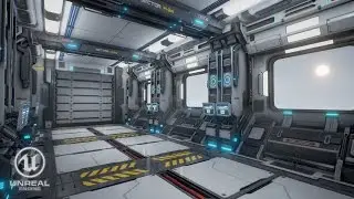 Sci-Fi Corridor Environmental Scene in Unreal 4 | 4.14