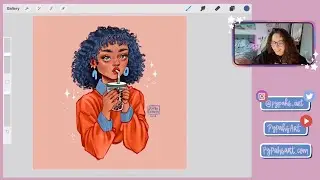 Drawing Twitch Stream 🌸 Colouring in last stream's sketch! -10/04/21-