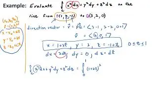 Video 16.2.7: Evaluating a Line Integral in Differential Form
