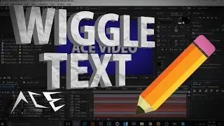 After Effects Tutorial - Wiggle Text and Track Matte (2017)