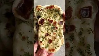 The Easiest & Most Delicious Naan Recipe #bread#naan#recipe#sourdough#asmr#satisfying#shorts#viral