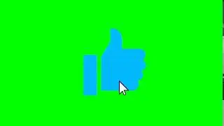 GREEN SCREEN LIKE BUTTON