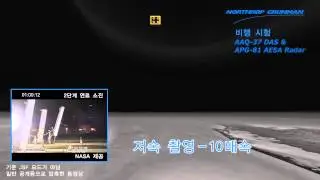 F-35 DAS and APG-81 detect multiple rockets (Korean language)