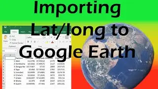 How to Import Longitude and latitude coordinates to Google Earth