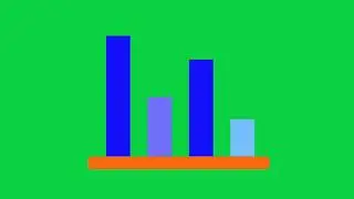 animated Bar charts green screen video for Youtubers copyright free.