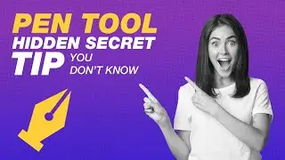 Pen Tool Secret Tip you Don't know about in Photoshop | Enable Rubber Band for pen tool in photoshop